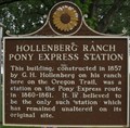 Image for Hollenberg Ranch Pony Express Station - Hanover, Kansas