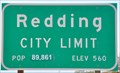 Image for Redding ~ Population 89,861