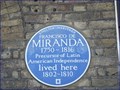 Image for Francisco de Miranda - Grafton Way, London, UK