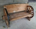 Image for Wagon Wheel Bench - Babe's Barbeque - Camp Verde AZ