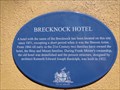 Image for Blue Plaque - Brecknock Hotel - Adelaide