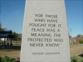 Image for Author Unknown - War Memorial - Jenks, OK