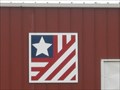 Image for Stars and Stripes Barn Quilt – rural Spencer, IA