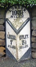 Image for Milestone - Leeds Road, Bramhope, Yorkshire, UK.