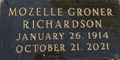 Image for 107 - Mozelle Richardson - Memorial Park Cemetery - OKC, OK