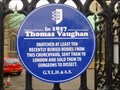 Image for Thomas Vaughan - Blue Plaque - Great Yarmouth, Norfolk, Great Britain.