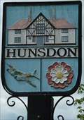 Image for Village Sign, Hunsdon, Herts, UK