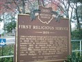 Image for First Religious Service - Mansfield, OH