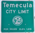 Image for Temecula, California - Elevation 1019