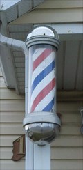 Image for Salon Favori's barber pole - Matane, QC