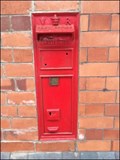 Image for Wall mounted Post Box, Wrexham General Railway Station, Wrexham, Wales. UK