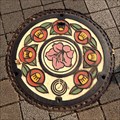Image for Azalea flowers Manhole,Kawasakishi-Kanagawa,JAPAN
