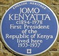 Image for Jomo Kenyatta - Cambridge Street, London, UK