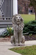 Image for Sitting Lions, Buccleuch Park, New Brunswick, NJ, USA