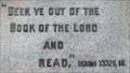 Image for Bible: Isaiah 34:16 - Penticton Cenotaph - Penticton, British Columbia Canada
