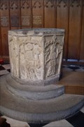 Image for All Saints' Church Font, Bakewell, Derbyshire.