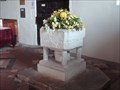 Image for Stone Font in St Mary's Church, Lower Higham, Kent. UK