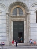 Image for The Entrance Gate of the Bapistry Cathedral façade - Pisa, Italy