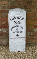 Image for Milestone - A10 / Ermine Street, Buckland, Hertfordshire, UK.