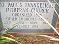 Image for 1961 - St. Paul's Evangelical Lutheran Church - Gilbert, SC