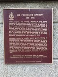 Image for PHYSIOLOGY/MEDICINE - Sir Frederick Banting 1923 - Toronto Ontario