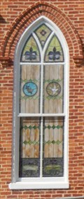 Image for Stained Glass Window in the front of the church-Libertytown United Methodist Church - Libertytown MD