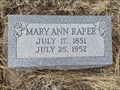 Image for 101 - Mary Ann Raper - Greenwood Cemetery - Cañon City, CO
