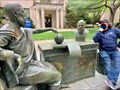 Image for Plato Having a Dialogue with Socrates sit-by-me statue - Hofstra University - Hempstead, New York