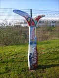 Image for Welsh Themed - Cycle Milepost - Swansea,  Wales, Great Britain.