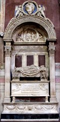 Image for Leonardo Bruni Lying In State, Madonna and Child with Two Angels, arch frame - (Bruni) - Florence, Italy,