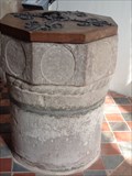 Image for Medieval Baptismal Font - St Nicholas' Church - Grosmont, Wales.