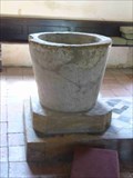 Image for Old Stone Font, St. Eadburgha's Church, Broadway, Worcestershire, England