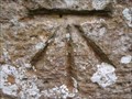 Image for Cut Bench Mark on St Michaels Church, Plumpton, Sussex.