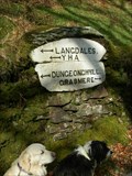 Image for Pair of old roadside milestones, Skelwith to Grasmere road