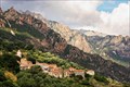 Image for Ota village from Casanova road, Corsica, France