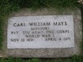Image for Carl William Mays, Major League Baseball Player