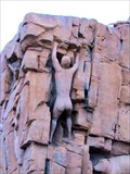 Image for Bare-Butt Rock Climber Sculpture - Silt, CO