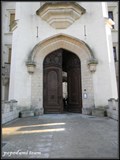 Image for The entrance door of the castle Hluboká nad Vltavou