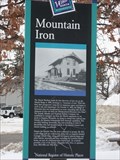 Image for Mountain Iron Historical Marker– Mountain Iron, MN