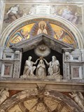 Image for Jesús, Dios y el Espiritu Santo coronando a la Virgen María - Pisa, Italia