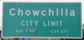 Image for Chowchilla ~ Population 17,827