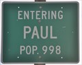 Image for Paul, Idaho ~ Population 998