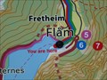 Image for Flåm Valley You Are Here Map - Flåm, Norway
