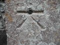 Image for Cut Bench Mark with 1GL Bolt on St Mary the Virgin Church, Ringmer, Sussex.
