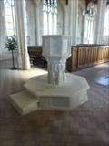 Image for Stone Font, St. Mary's, Wiveton, Norfolk, England