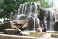 Image for Fountain waterfall, Myriad Botanical Gardens, Oklahoma City, Oklahoma USA