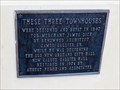 Image for Three Townhouses  Marker - New Orleans, LA