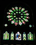 Image for St Barnabas Rose Window.  Norfolk Island.