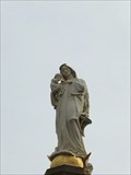 Image for Virgin Mary with infant Jesus at the top of Mariensäule, Linz am Rhein - RLP / Germany