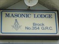 Image for MASONIC LODGE  -  Brock No. 354 GSC